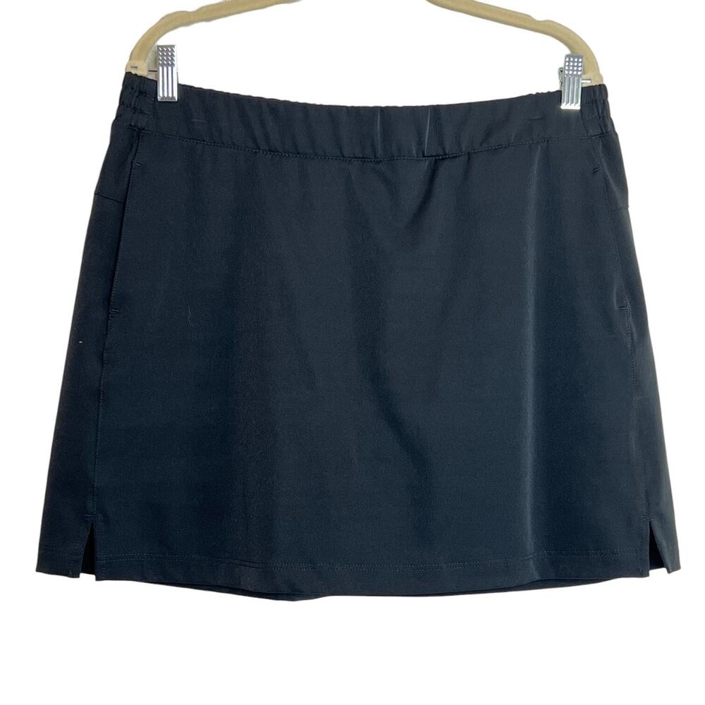 Lady Hagen Womens Activewear Skort Size XL Black Pockets Pickleball Golf